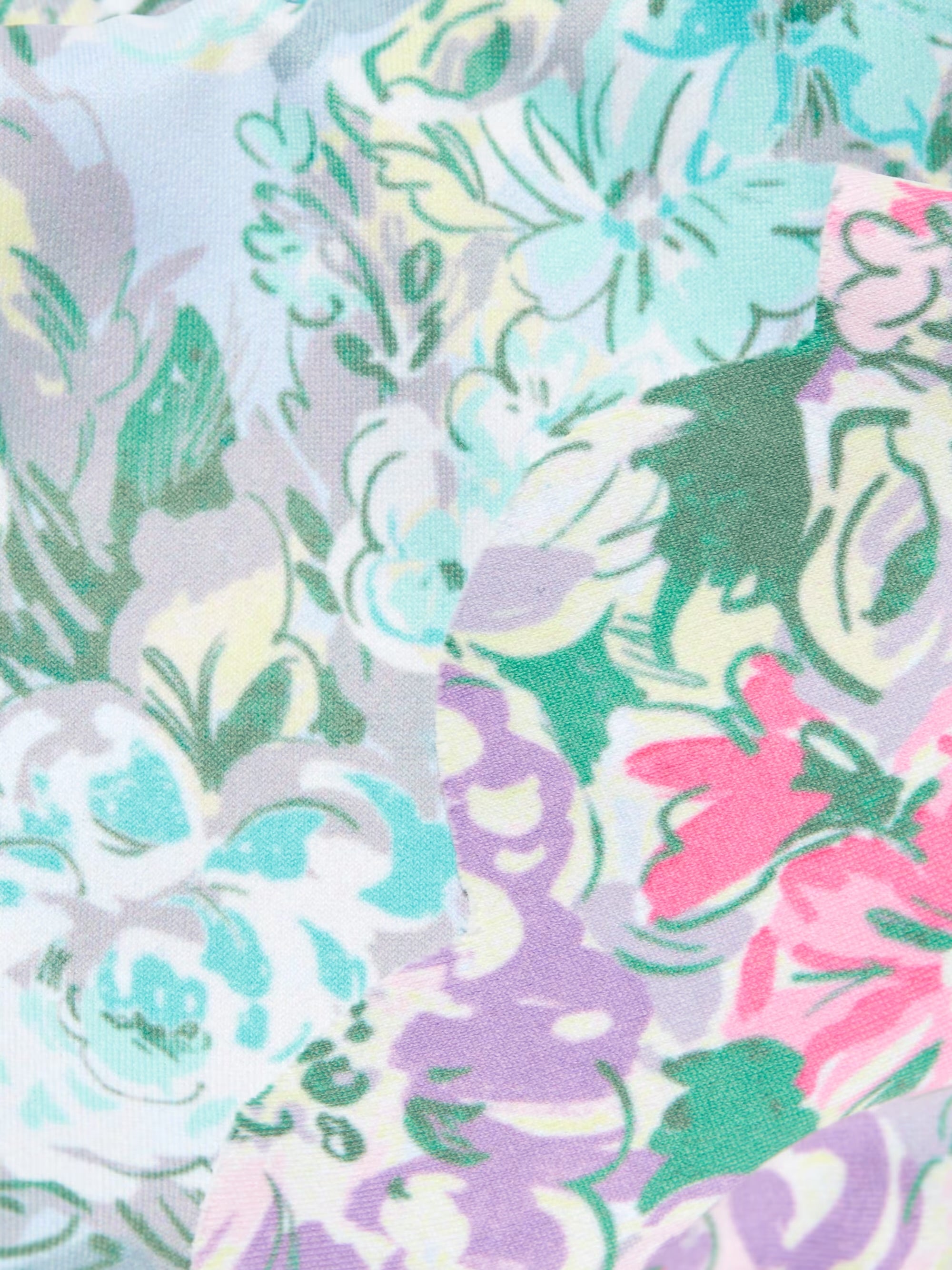 BeachRiot Top Floral Ruffle Large