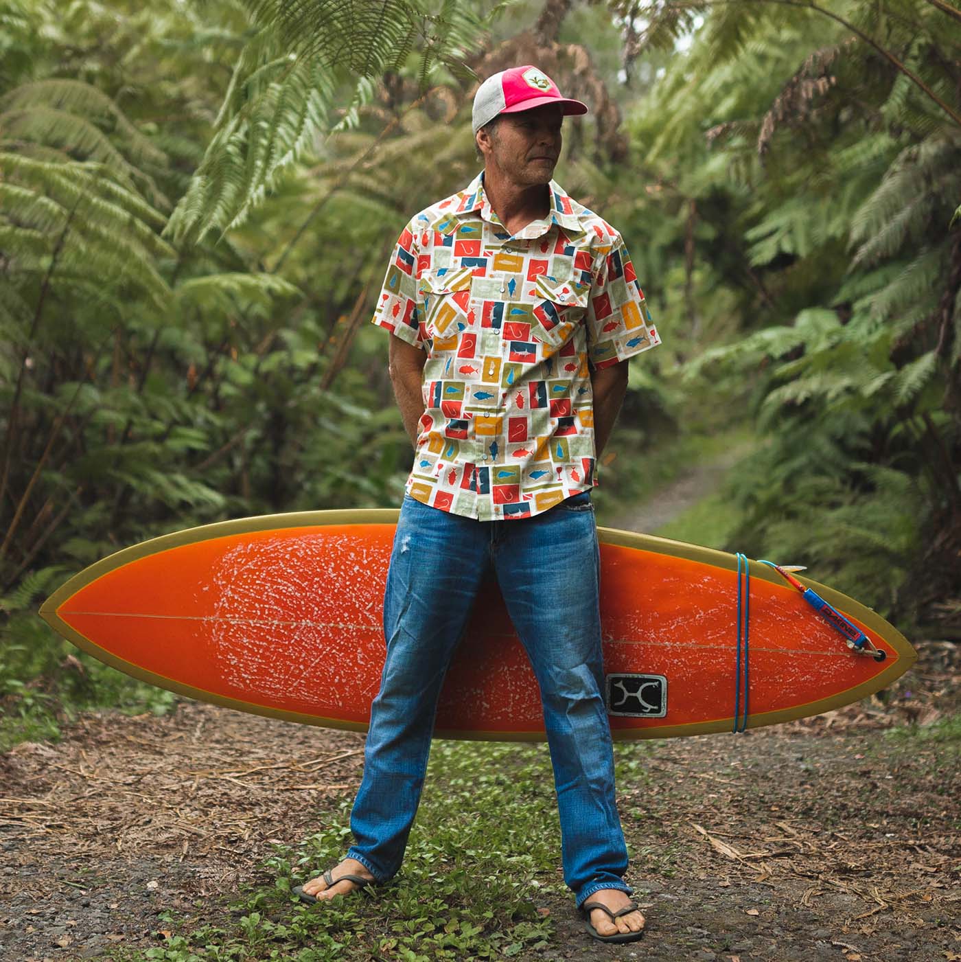 Sun Dot Fish Flag Shirt