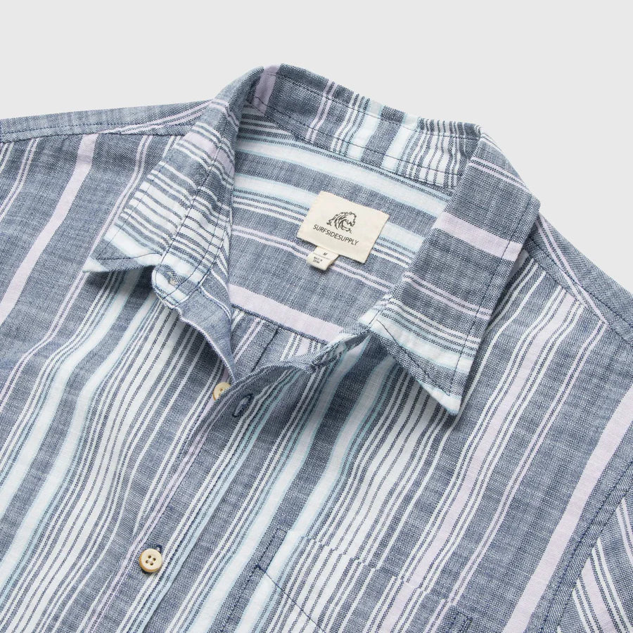 JOEY STRIPE SHIRT - NAVY COMBO