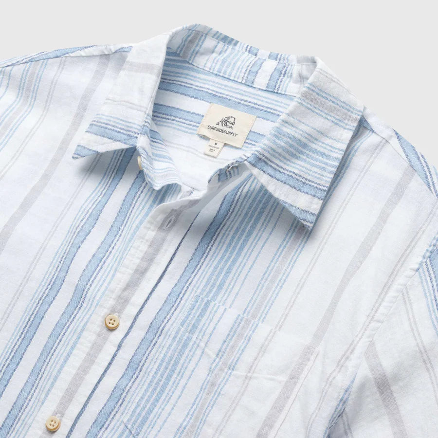 JOEY STRIPE SHIRT - WHITE COMBO