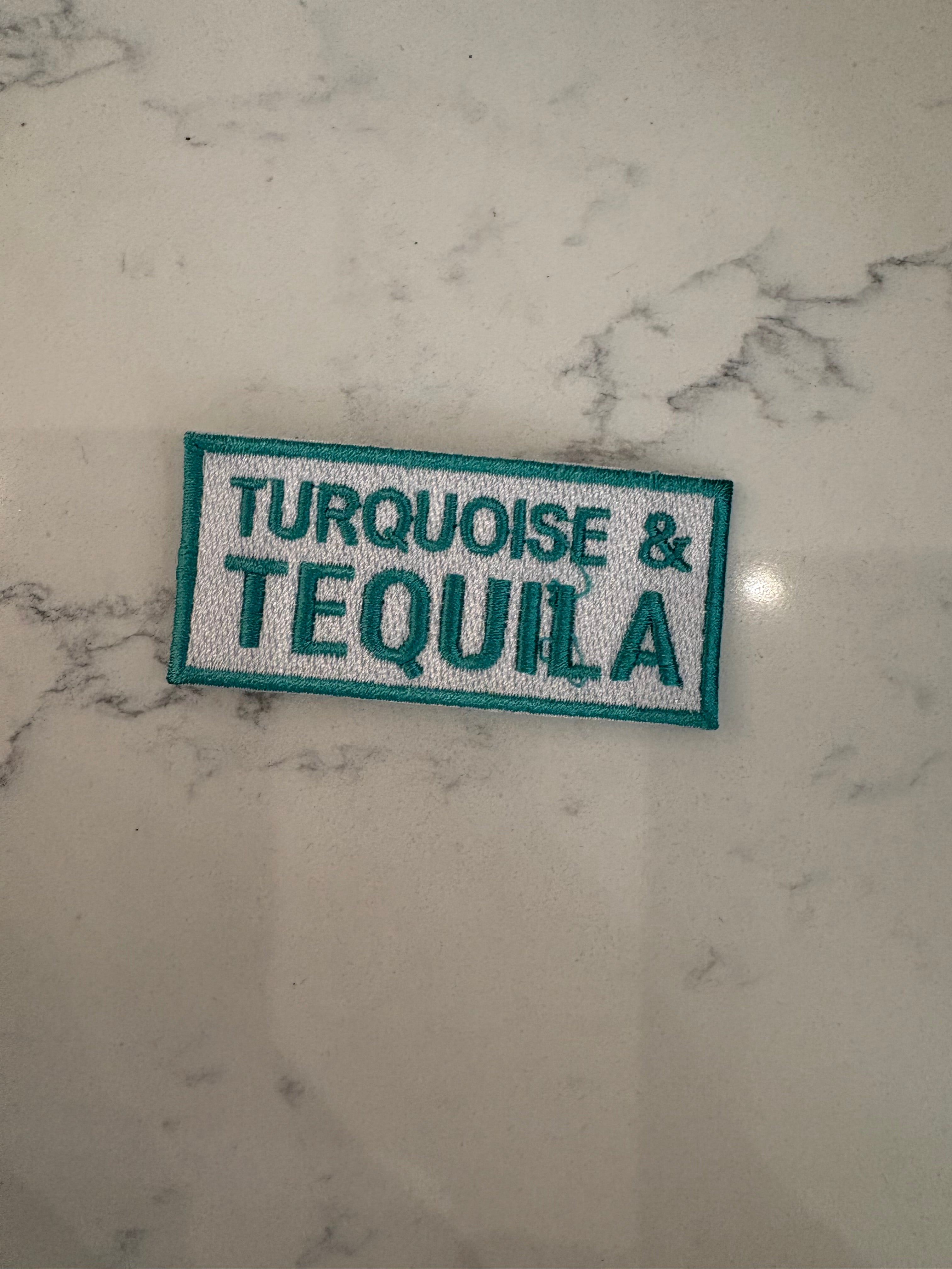 Turquoise and tequila patch