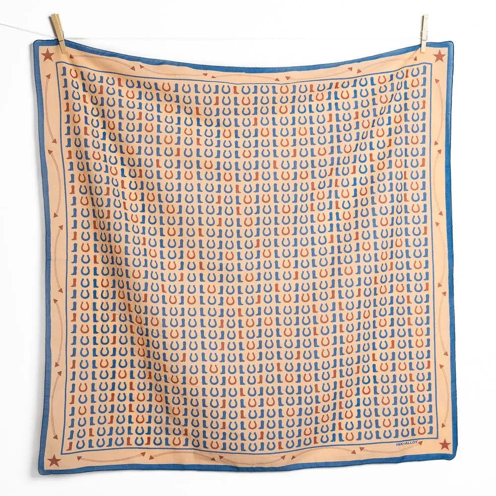 Olivia Square Scarf Boot Print