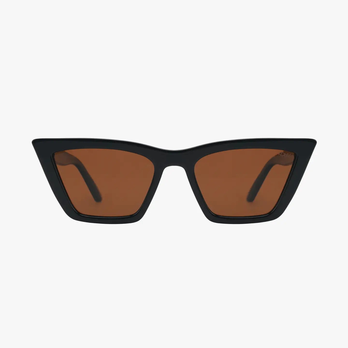 Bay Midnight Amber Polarized Women's Cat Eye Sunglasses