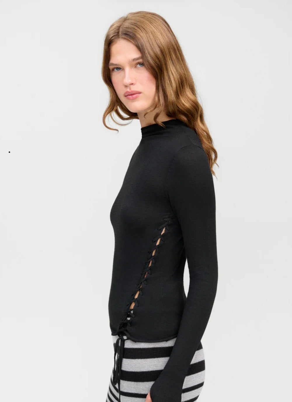 Adele Mock Neck Top