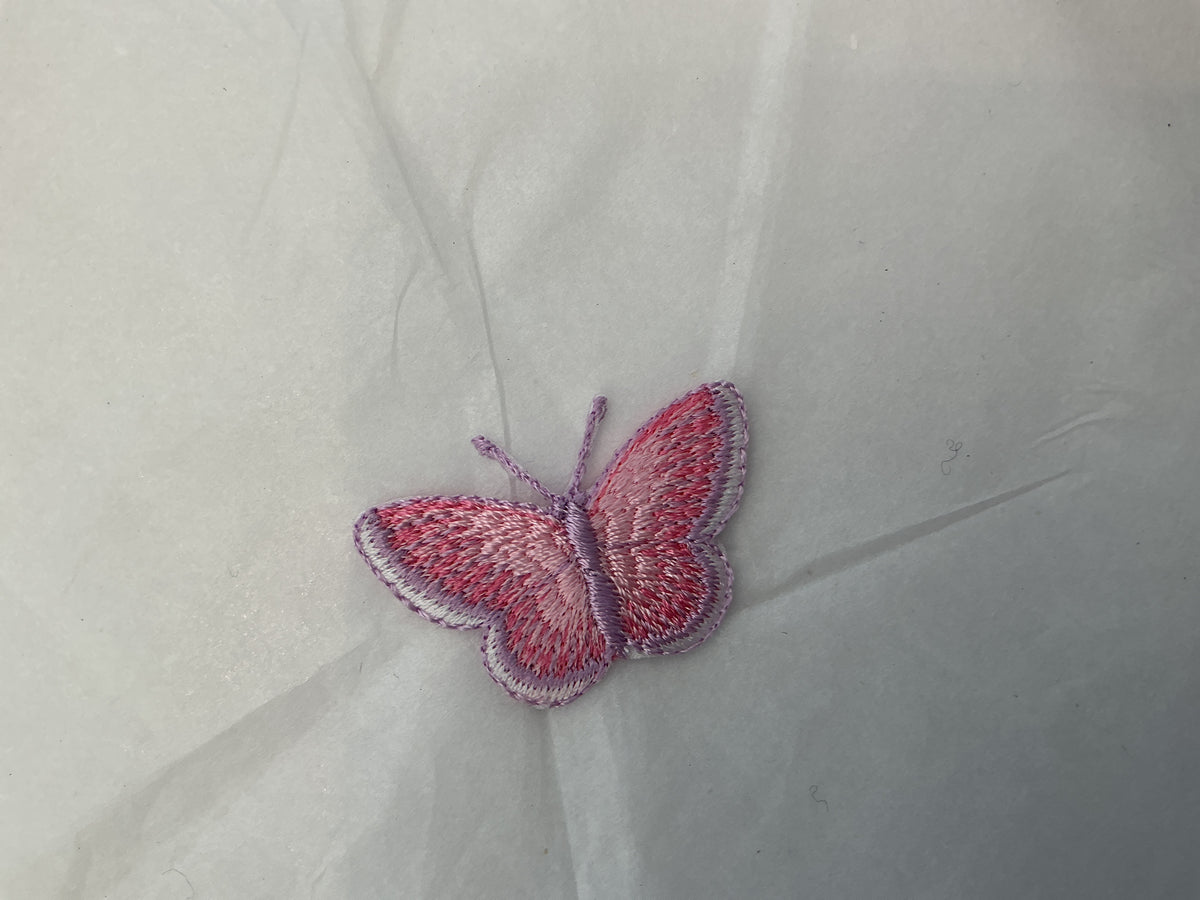 XS pink butterfly patch
