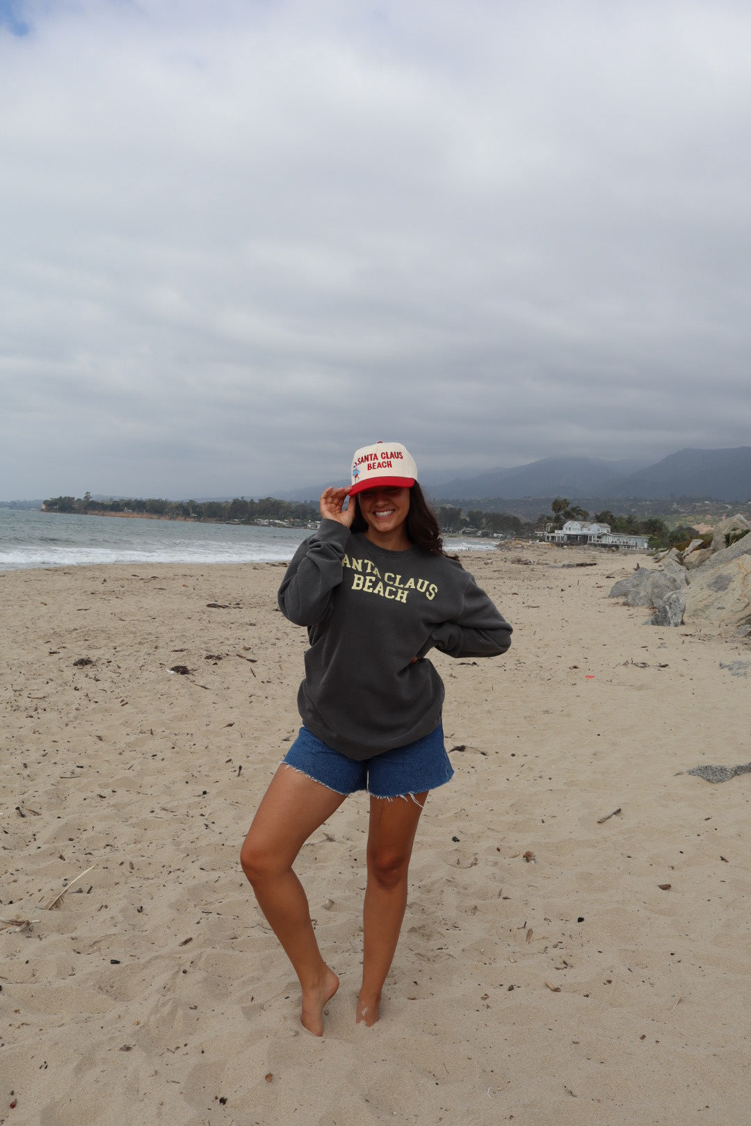 Santa Clause Beach Trucker Hat