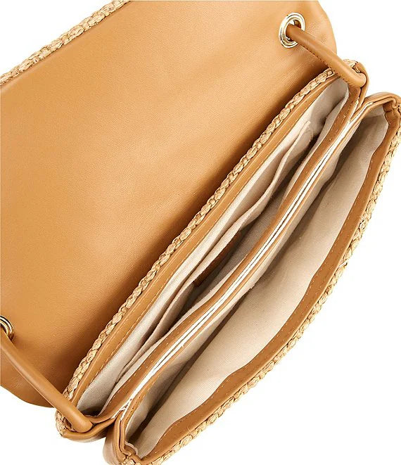Alice Raffia Baguette Bag