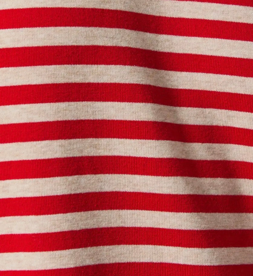 Red Oatmeal Stripe Shirt