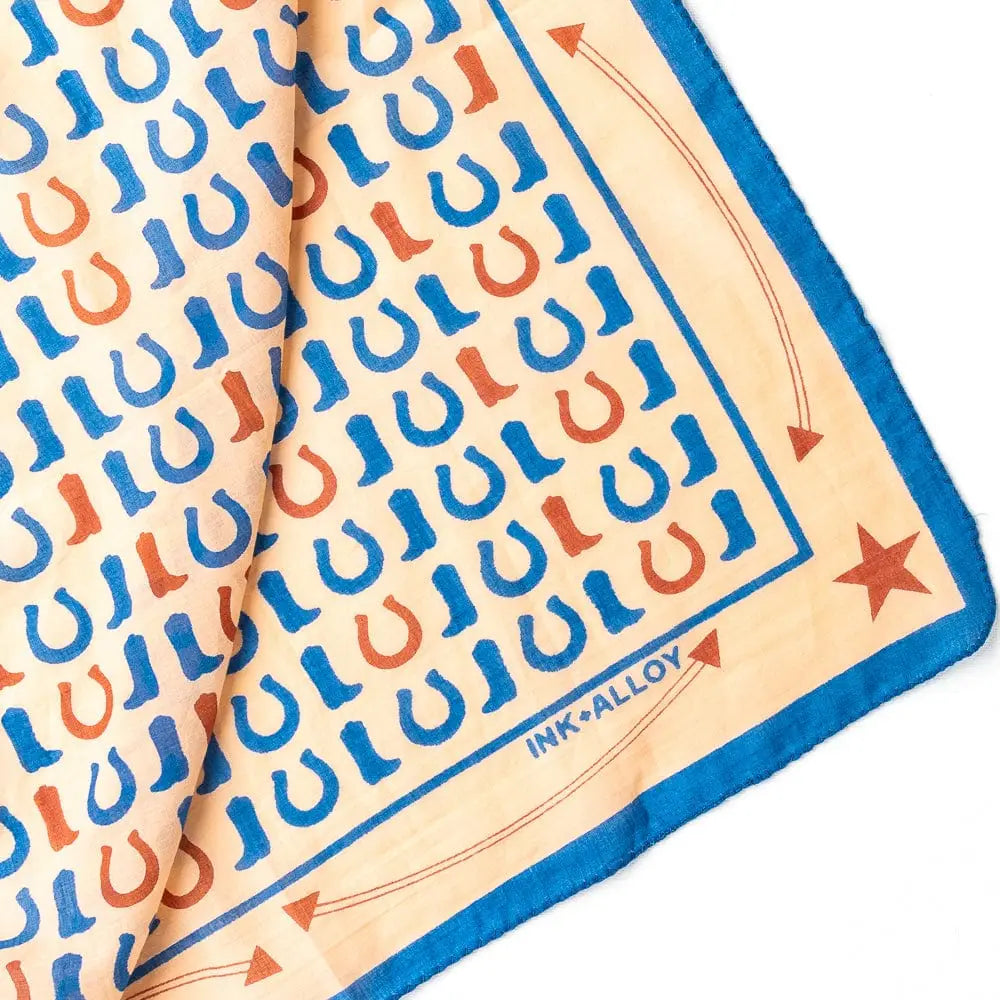 Olivia Square Scarf Boot Print