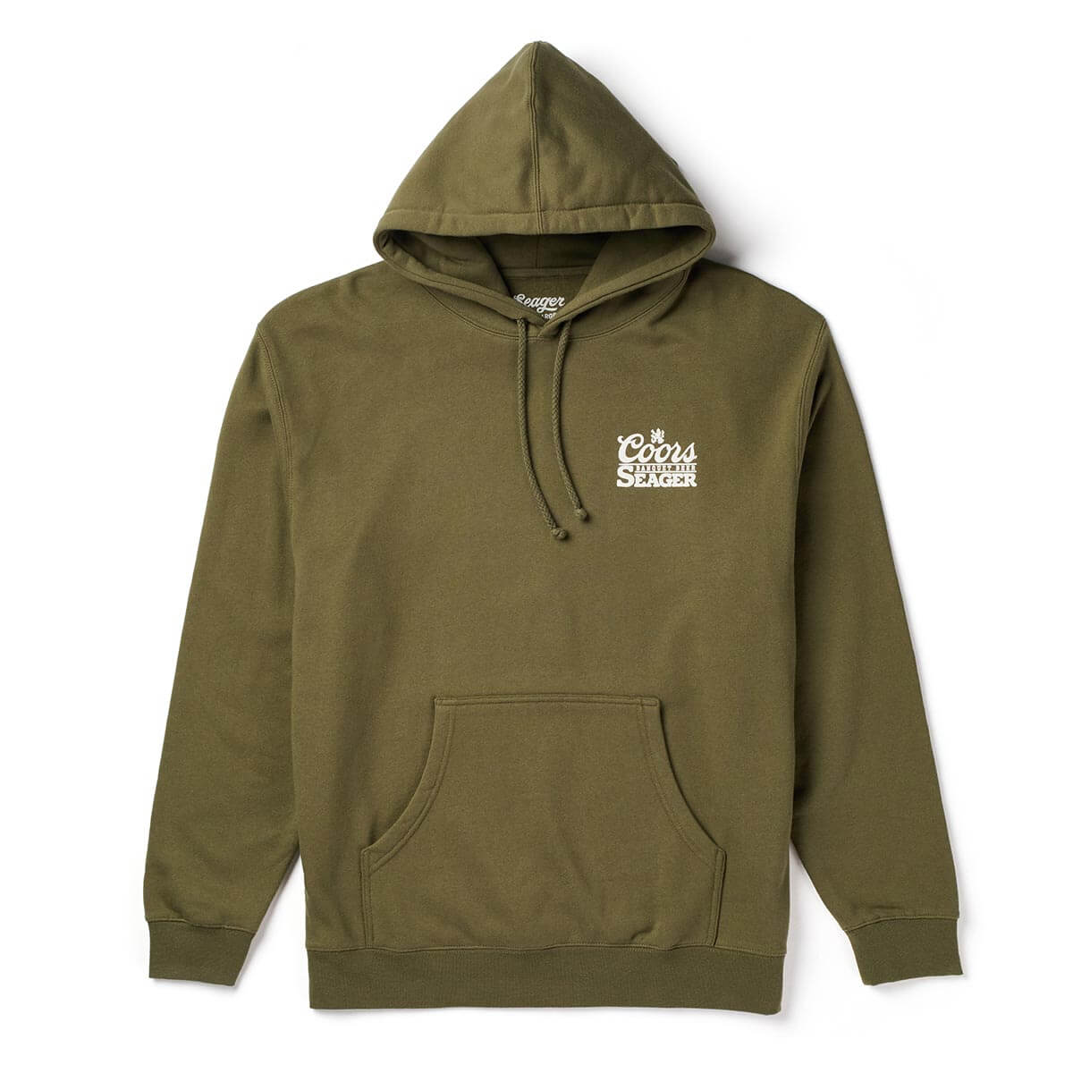 Seager X Coors Banquet Bumper Fleece Olive