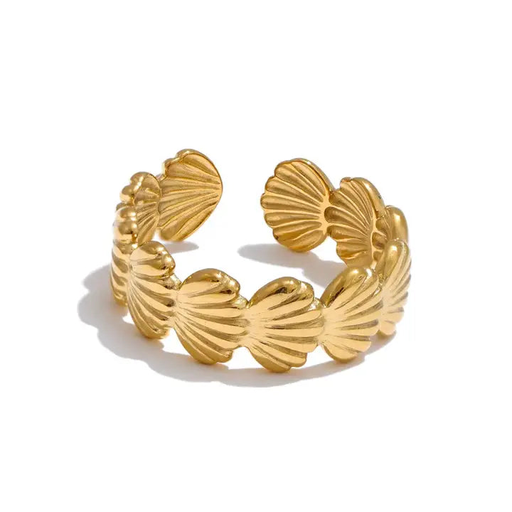 Isalina Shell Adjustable Ring