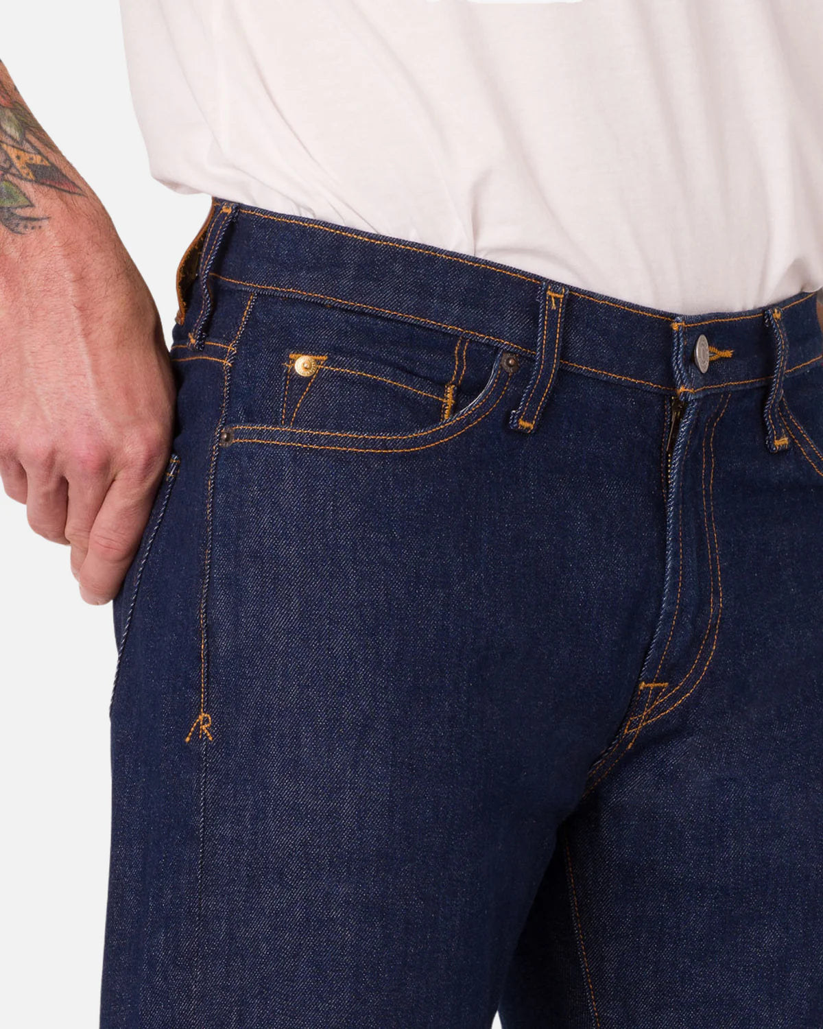 Athletic Straight Denim Jeans - Dark Rinse