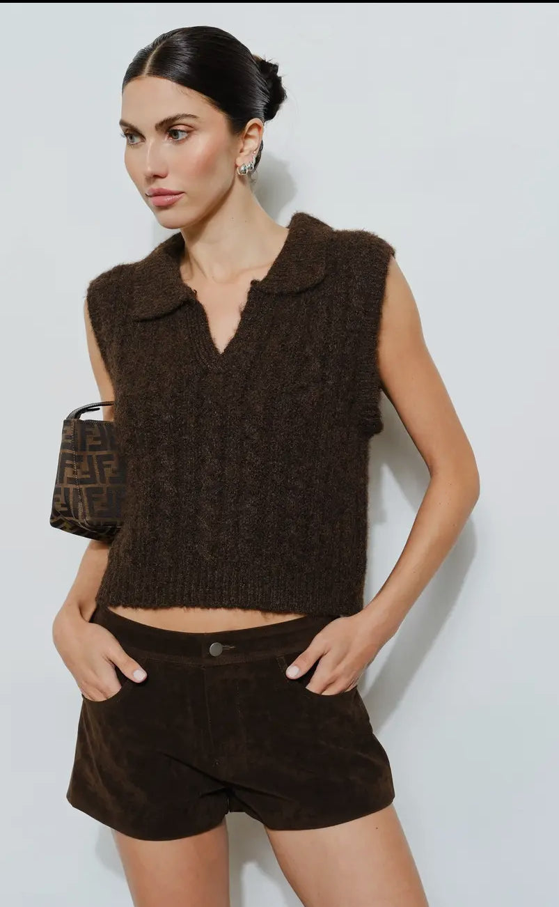 Brontë Cable Knit Vest