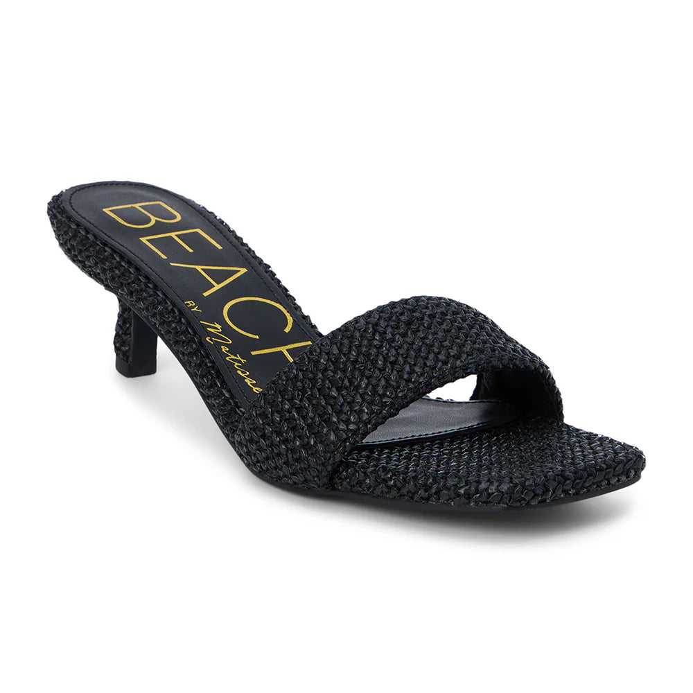 CAPRICORN HEELED SANDAL- Black