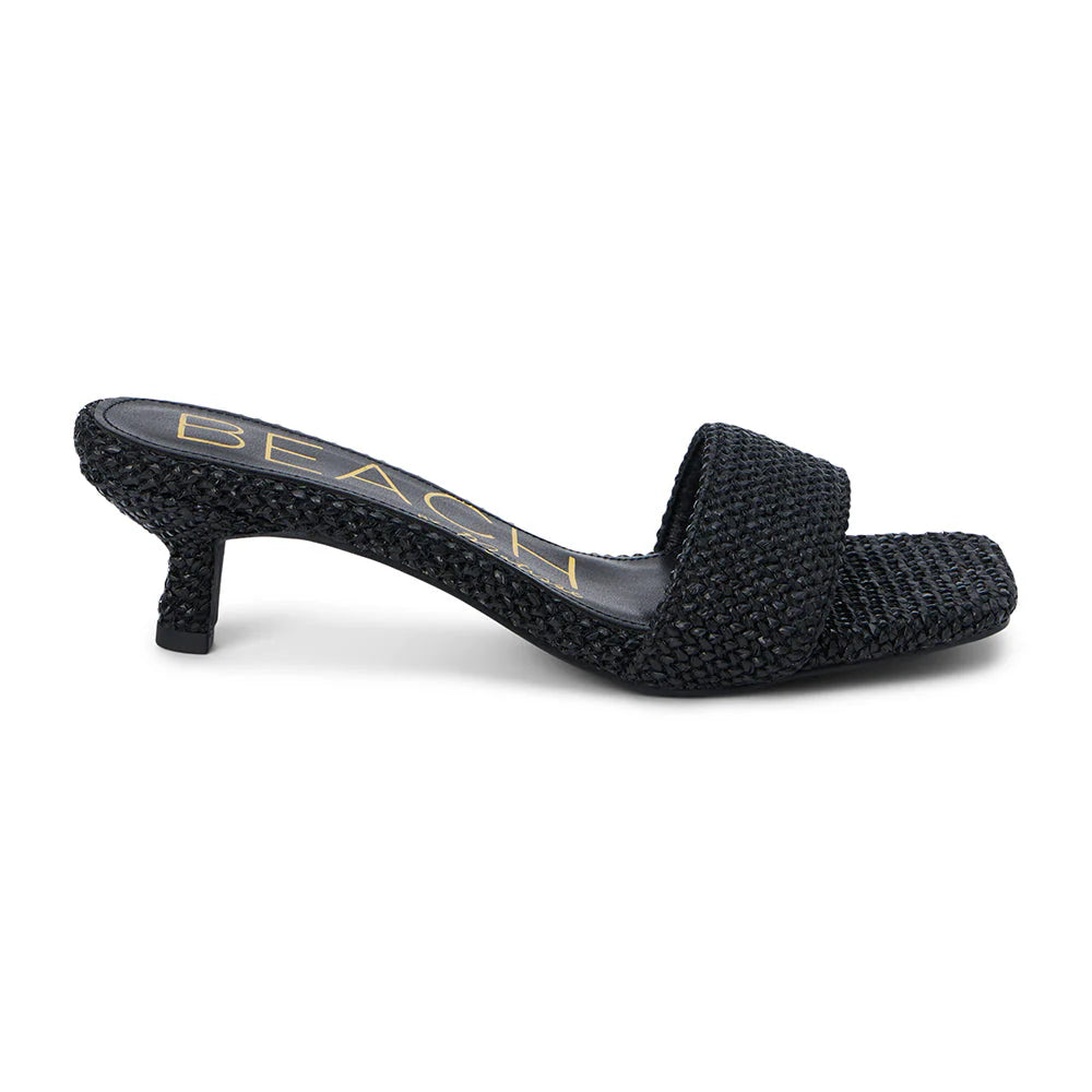 CAPRICORN HEELED SANDAL- Black