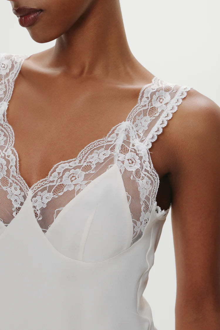 Harper Satin Lace Top