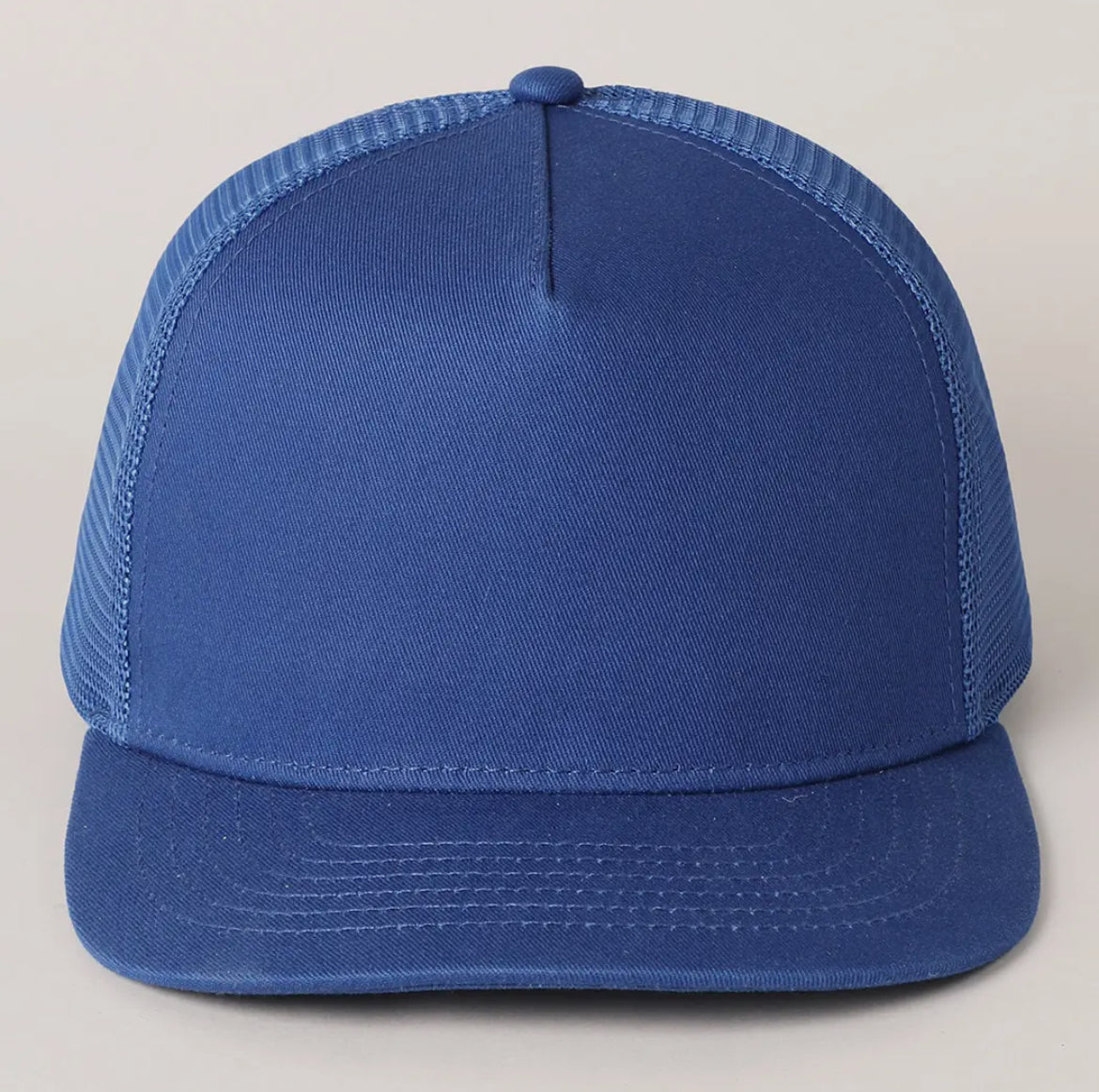 Newhatten Solid Canvas Mesh Trucker Hat
