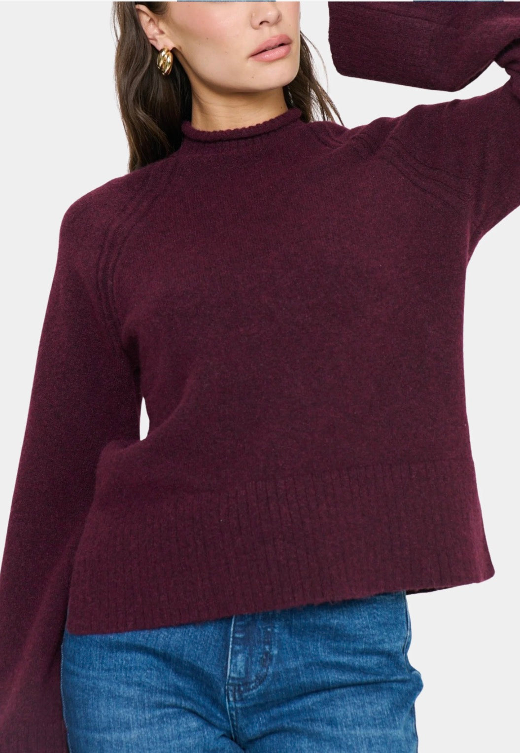 Emerson Sweater in Merlot
