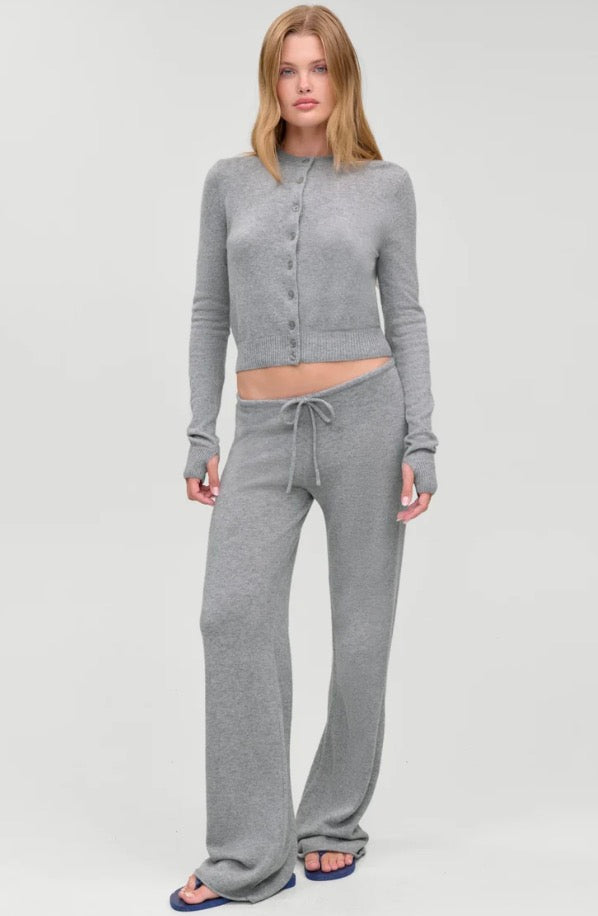 Jude Cashmere Cardigan in Fog