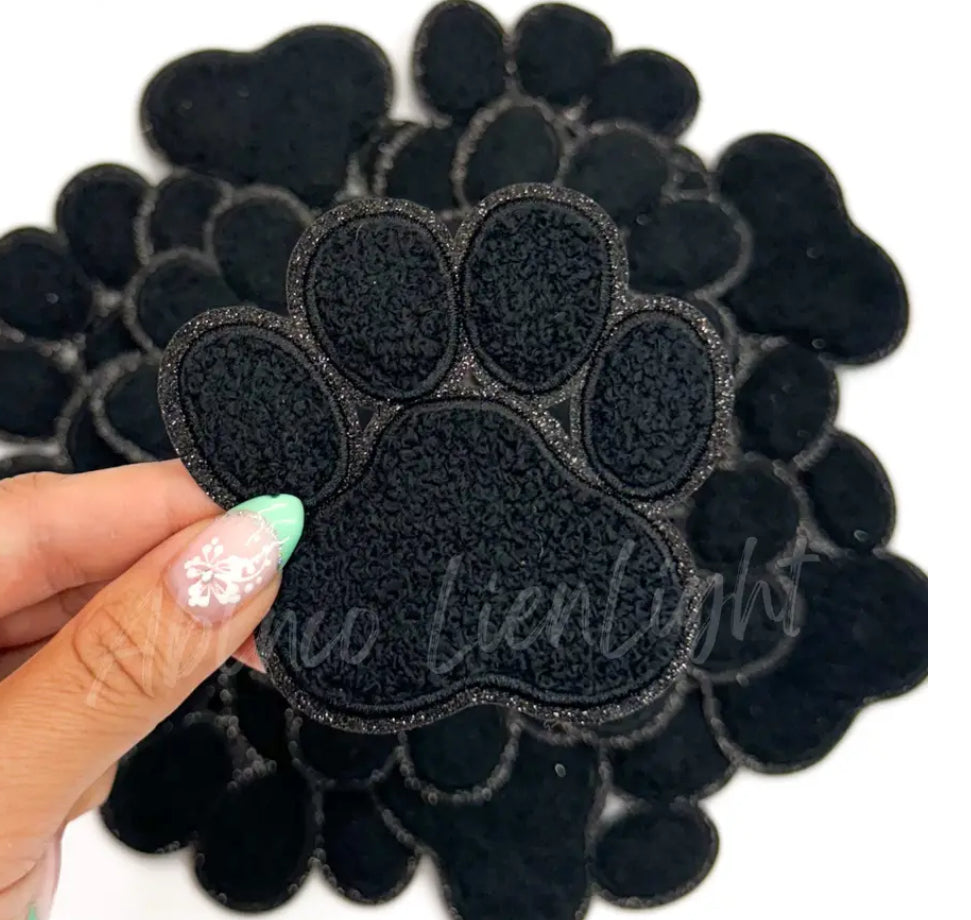 Large Black Paw Patch