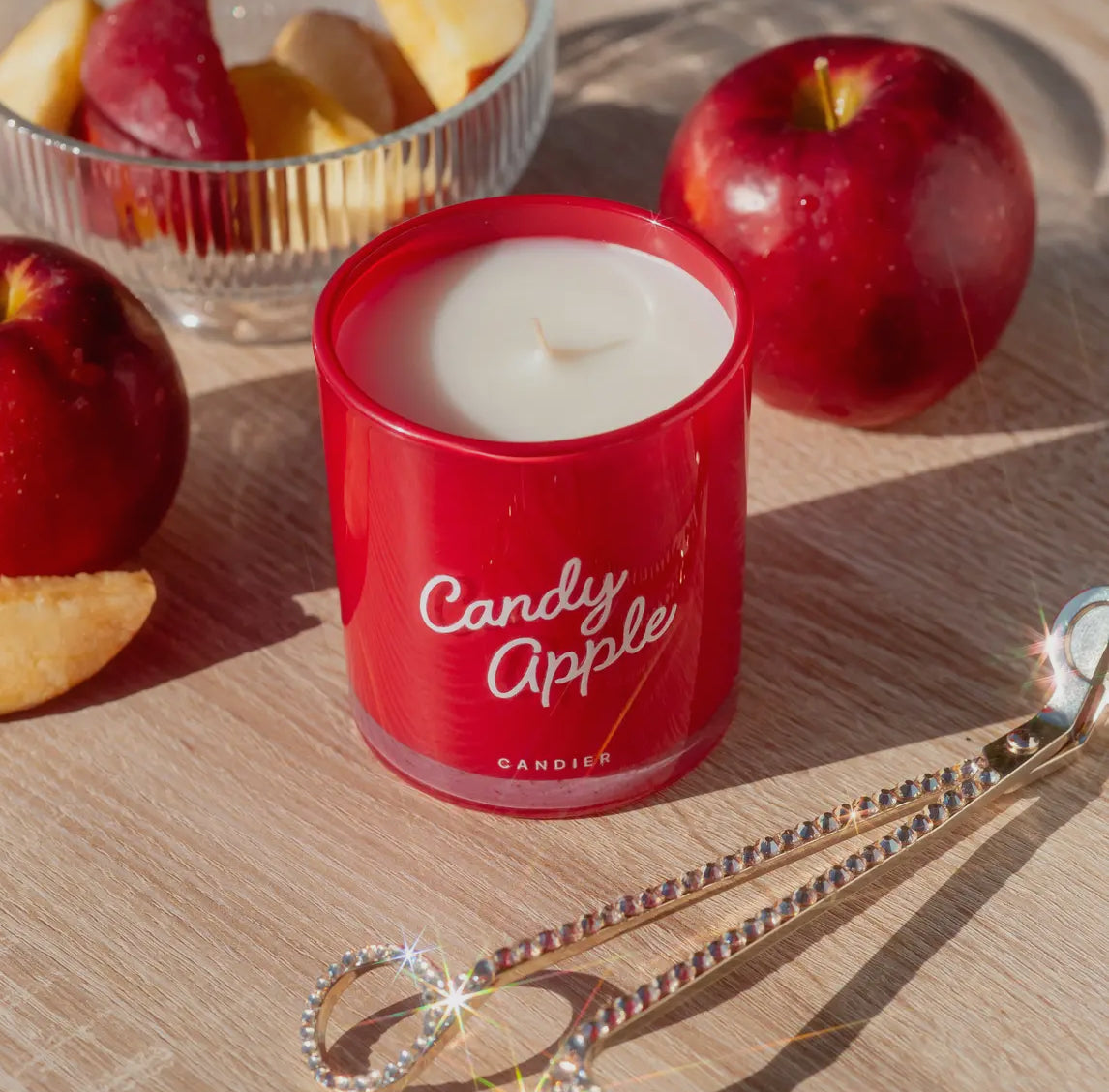 Candy apple candle