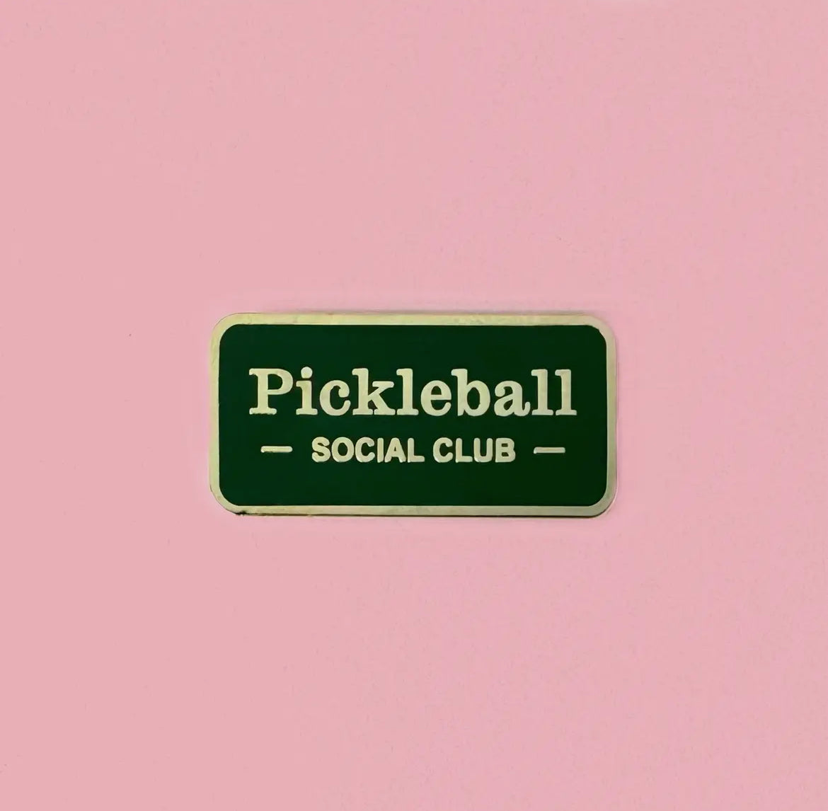 Pickleball social club pin