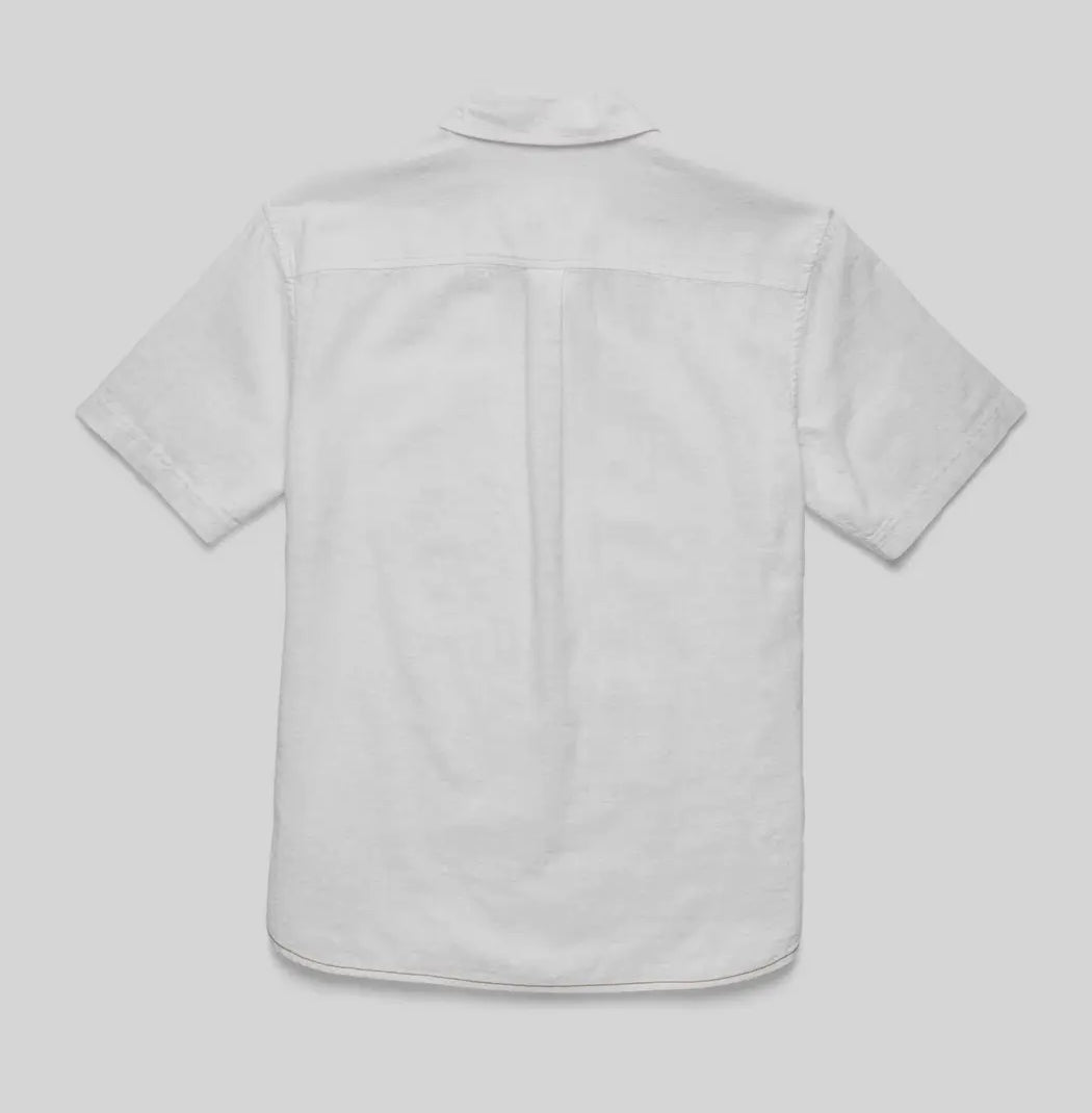 Joey 2tone slub shirt- brilliant white