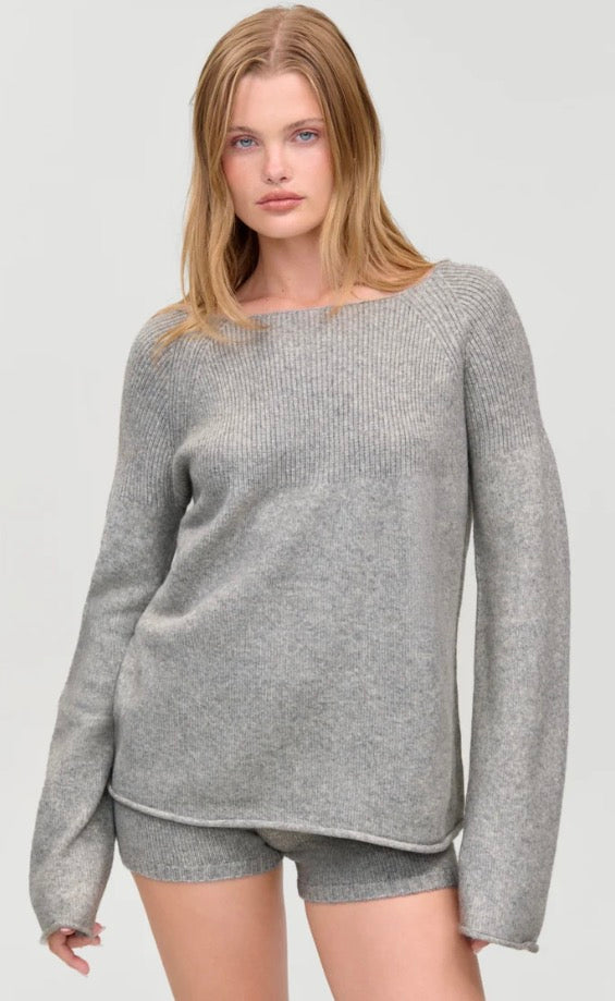 Beau Oversized Sweater in Fog