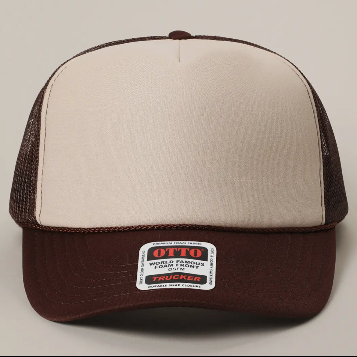 Otto Two tone foam trucker hat