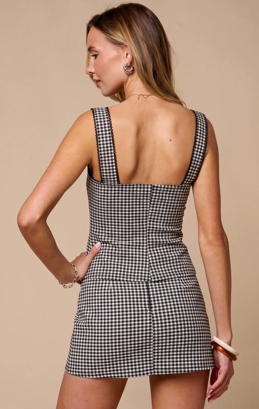 Jordan Gingham Top