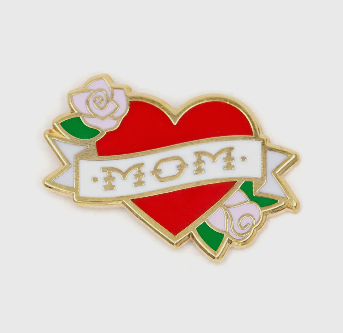 Mom heart pin