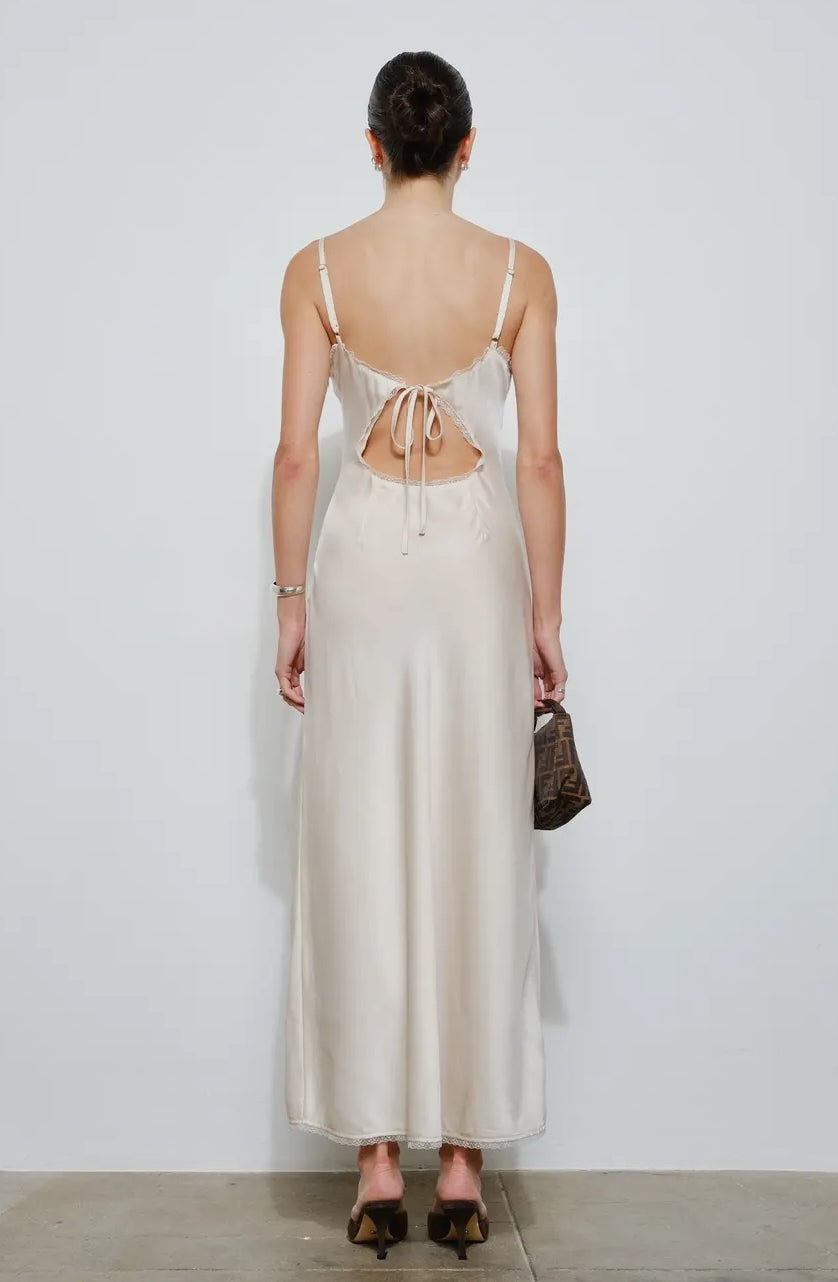 Genevieve Open Back Slip Dress