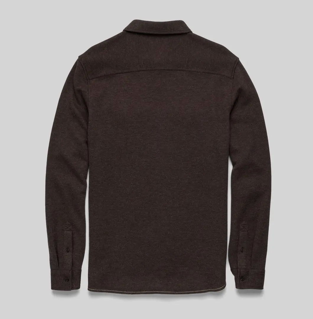 Rex soft knit shirt- brown heather