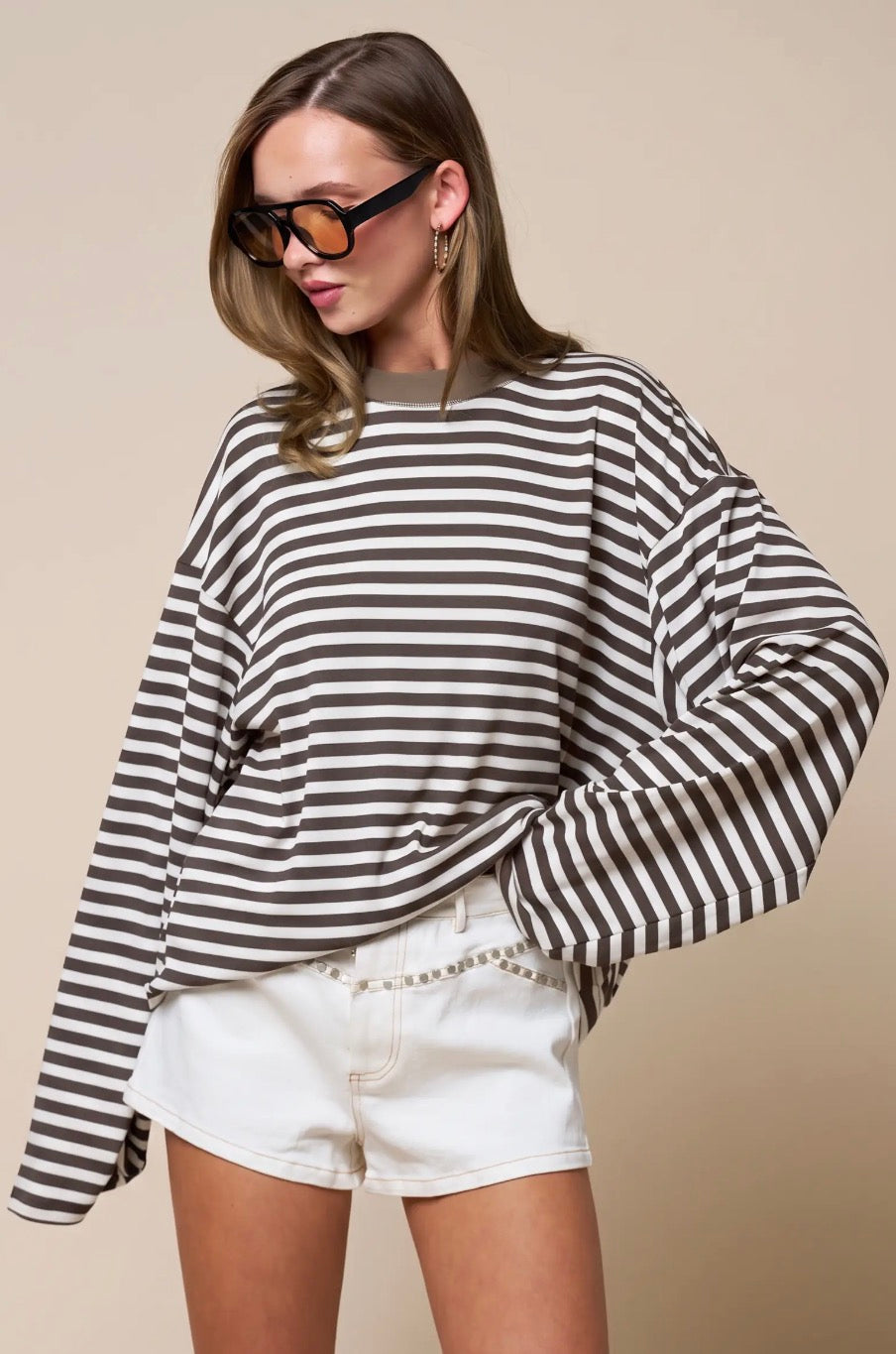 Blake Oversized Stripe Top