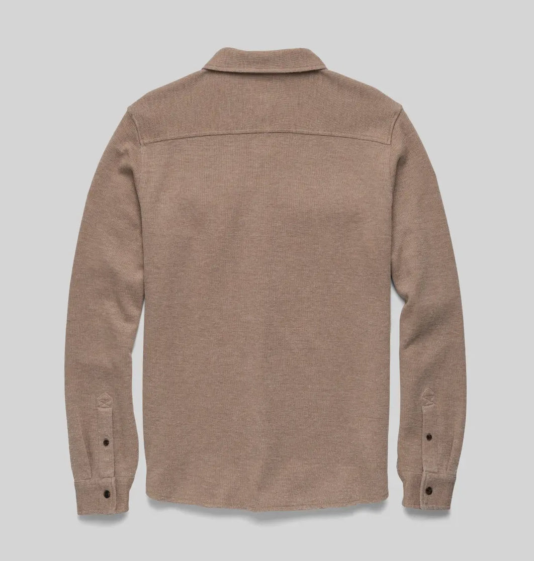 Rex soft knit shirt- camel heather