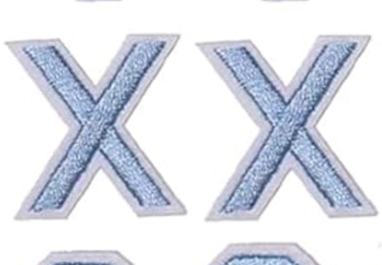 Varsity Letter X Patch