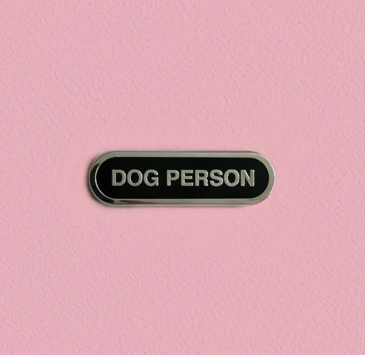 Dog person pin