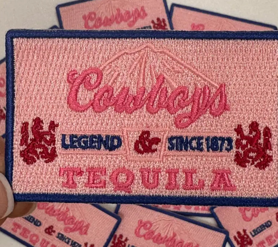 Pink Cowboys Tequila M Patch