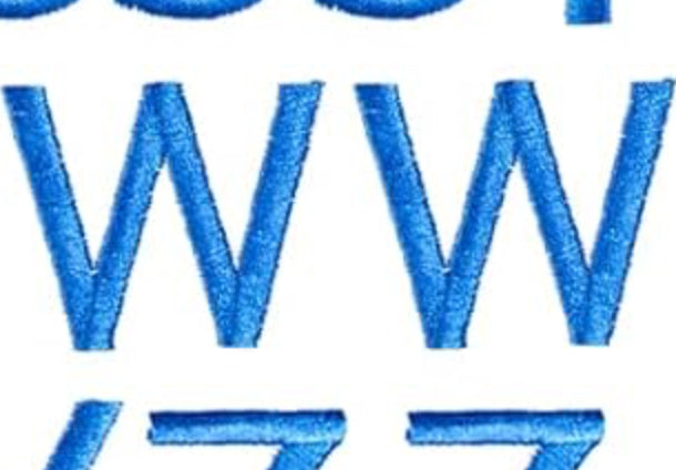 Varsity Letter W Patch