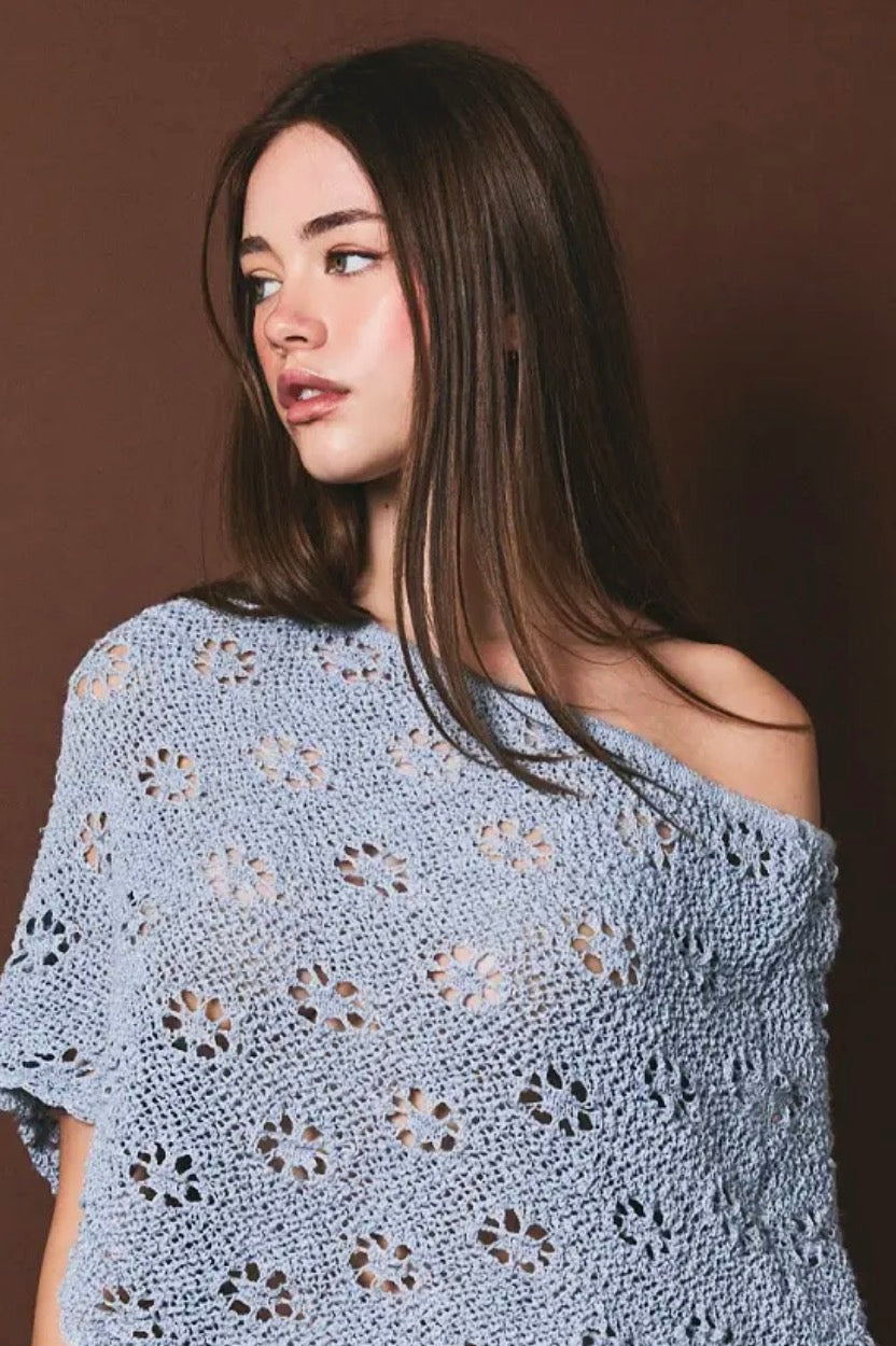 Seafoam Sweater Poncho