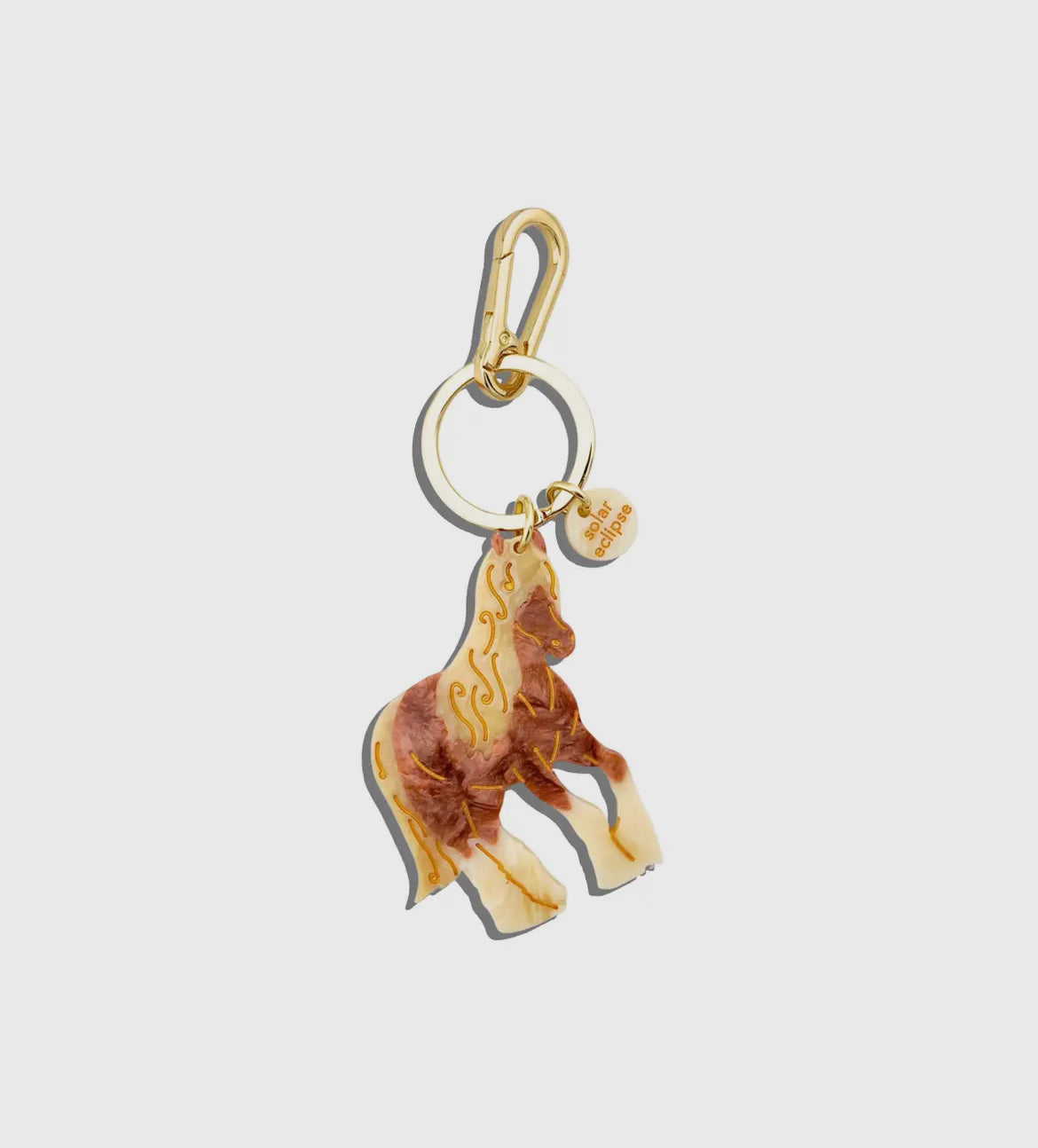Hand painted horse bag charm