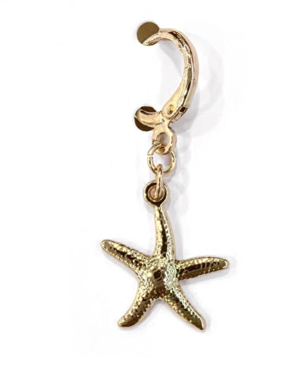 Gold Starfish Bikini Charm