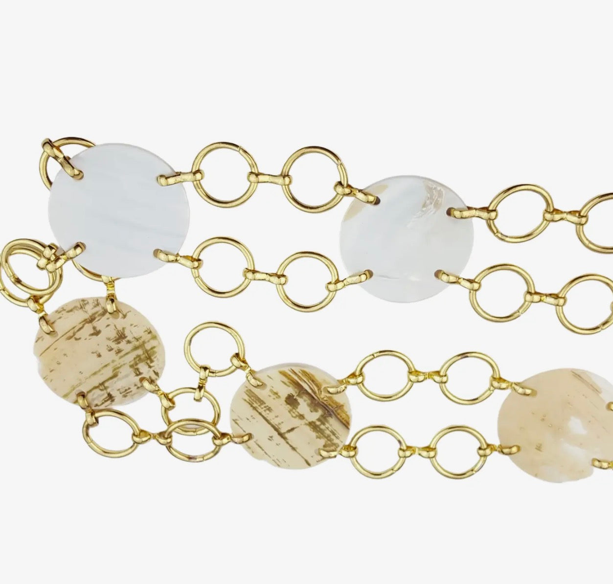 Seashell Gold Chain Belt