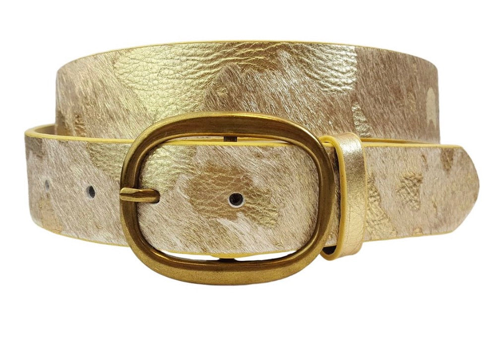 Genuine Cow Hair Belt