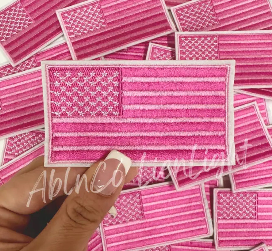 Hot Pink Flag Patch