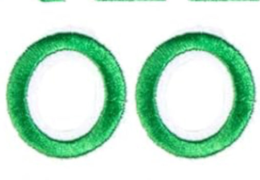 Varsity Letter O Patch