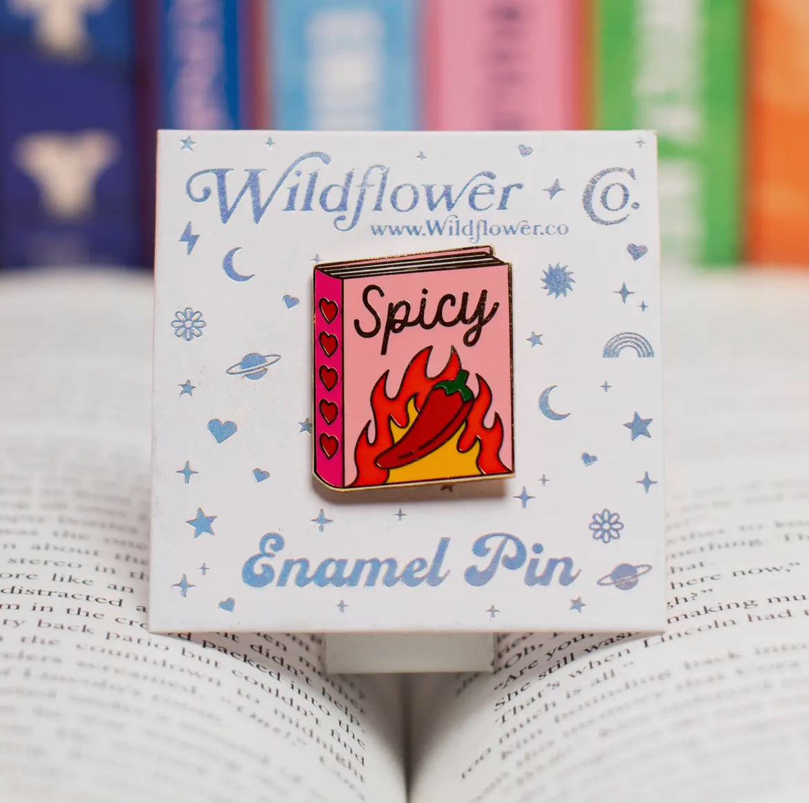 Spicy book pin