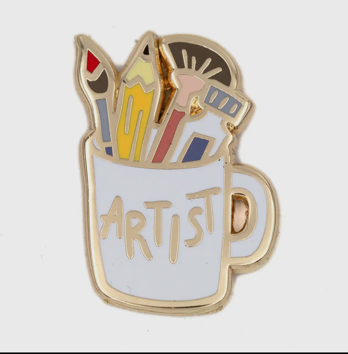 Artist mug pin