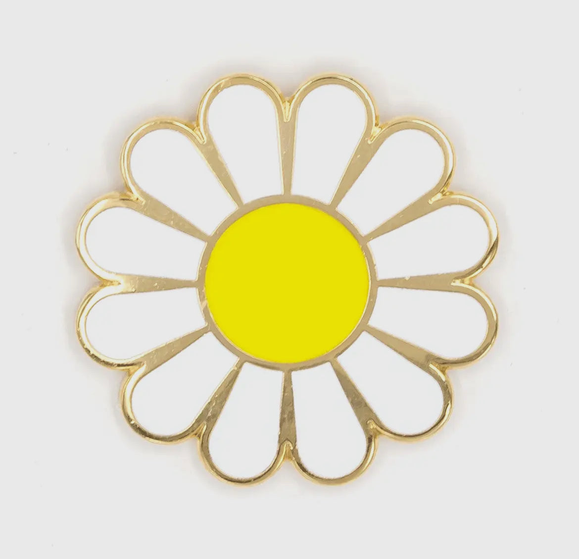 White daisy pin