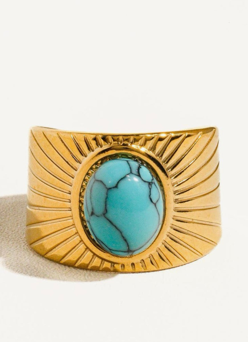 Turquoise stone ring